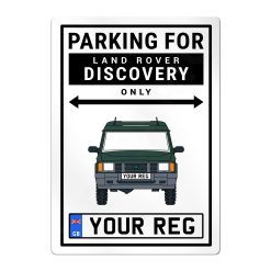 Land Rover Discovery 1 Personalised Aluminium Parking Sign