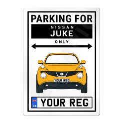 Nissan Juke Personalised Aluminium Parking Sign
