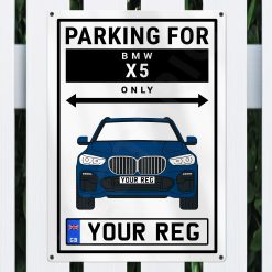 BMW X5 Personalised Aluminium Parking Sign - Image 7