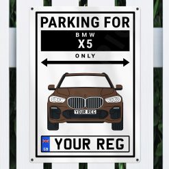 BMW X5 Personalised Aluminium Parking Sign - Image 6
