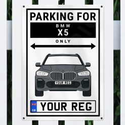 BMW X5 Personalised Aluminium Parking Sign - Image 4