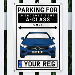 Alternative view of Mercedes Benz A-Class Personalised Aluminium Parking Sign