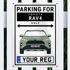 Toyota Rav4 Personalised Aluminium Parking Sign - Image 5