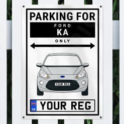 Alternative view of Ford KA Personalised Aluminium Parking Sign