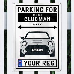 Alternative view of Mini Clubman Personalised Aluminium Parking Sign