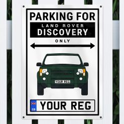 Alternative view of Land Rover Discovery 3 Personalised Aluminium Parking Sign