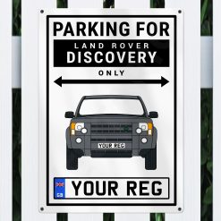 Alternative view of Land Rover Discovery 4 Personalised Aluminium Parking Sign