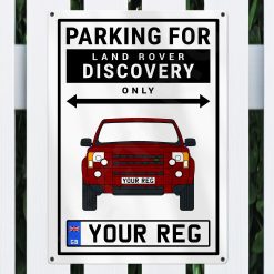 Land Rover Discovery 4 Personalised Aluminium Parking Sign - Image 6