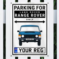 Alternative view of Land Rover Range Rover Classic Personalised Aluminium Parking Sign