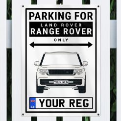 Alternative view of Land Rover Range Rover Personalised Aluminium Parking Sign