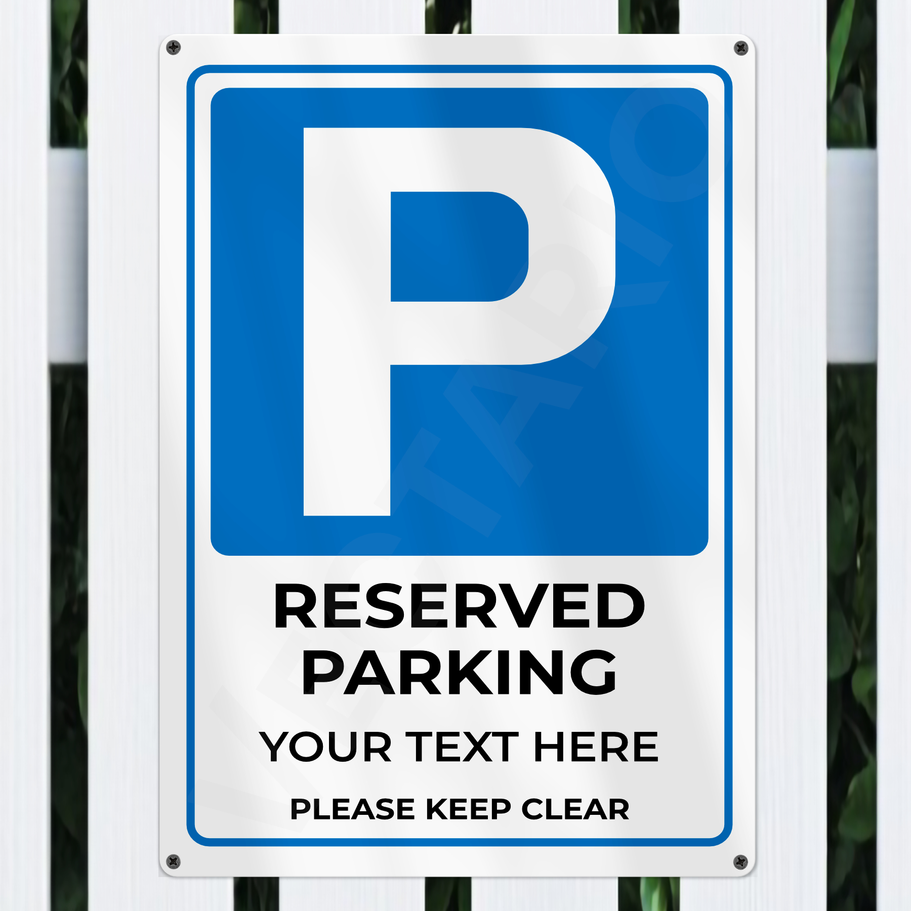 Personalised Reserved Parking Sign Aluminium Parking Sign - Image 2