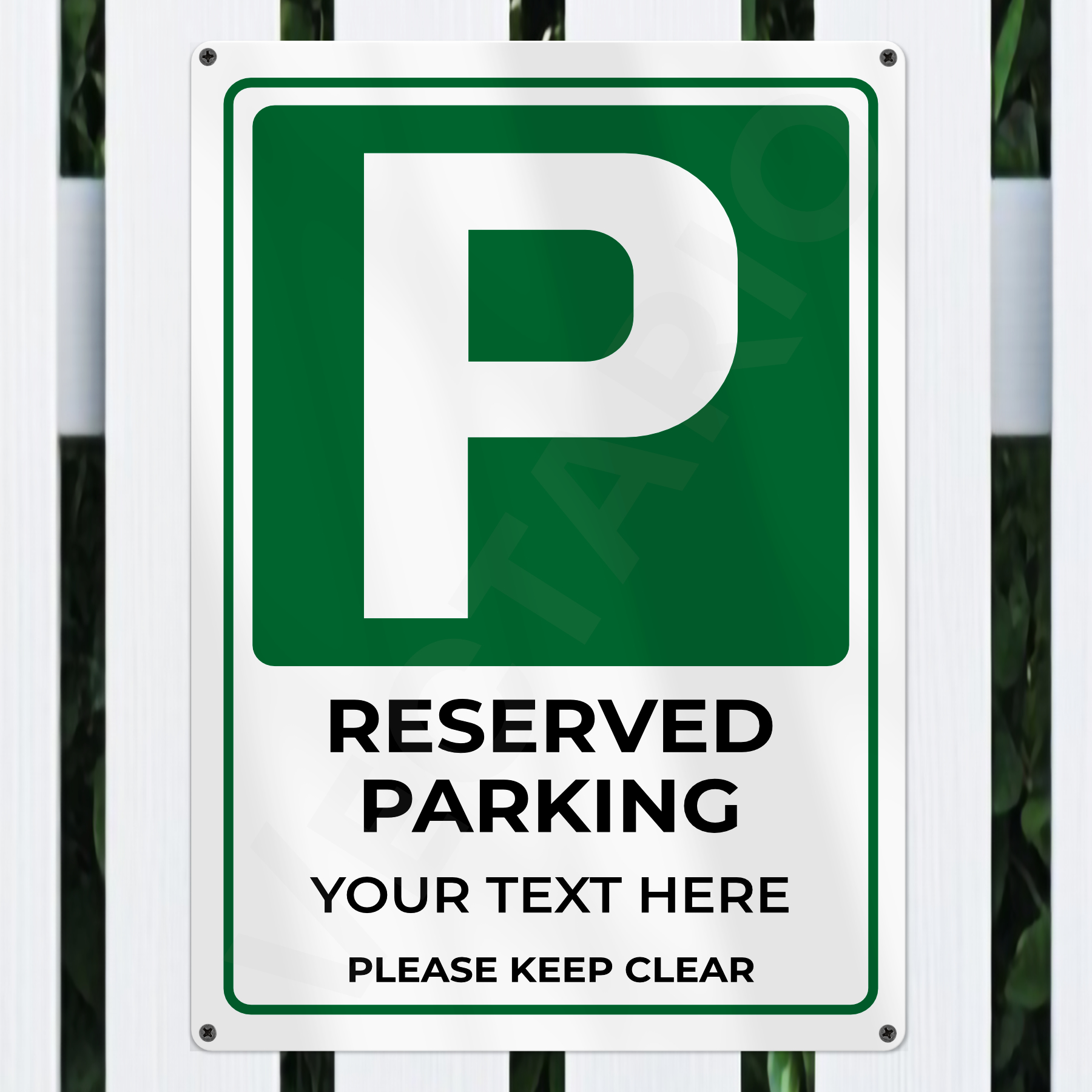 Personalised Reserved Parking Sign Aluminium Parking Sign - Image 5