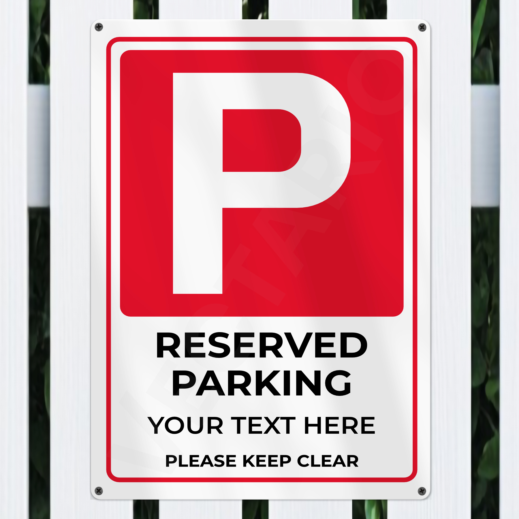Personalised Reserved Parking Sign Aluminium Parking Sign - Image 4