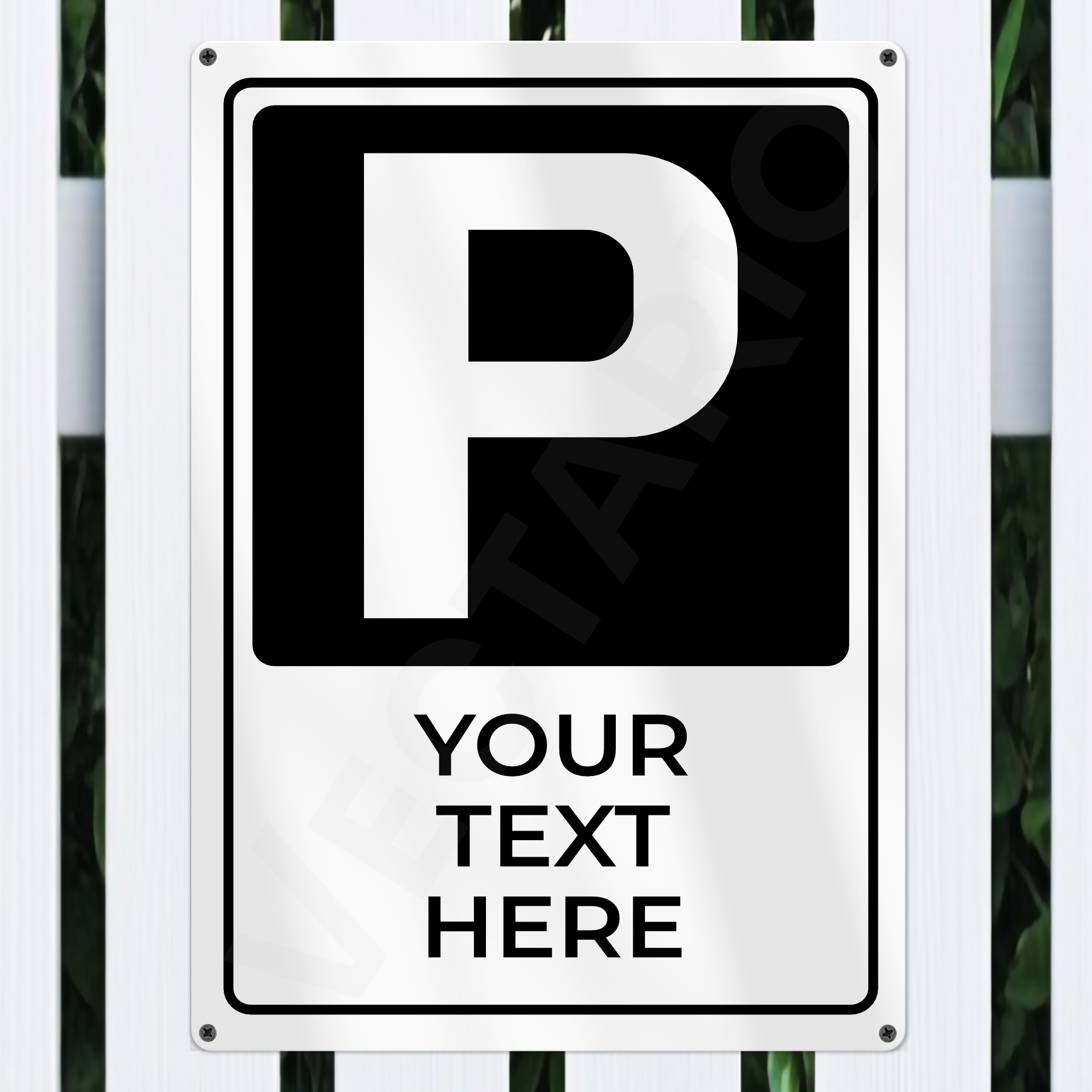 Personalised Parking Sign Aluminium Parking Sign - Image 5