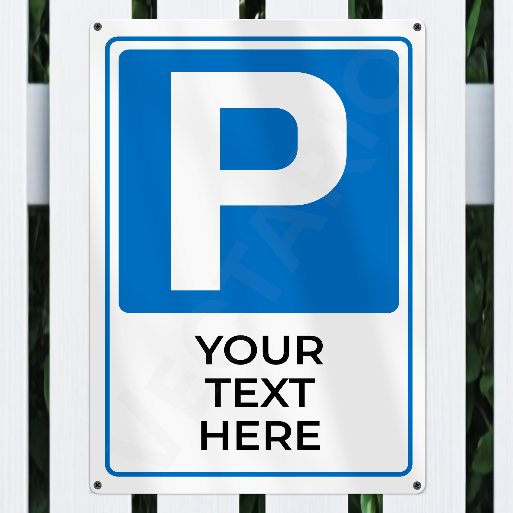Personalised Parking Sign Aluminium Parking Sign - Image 2