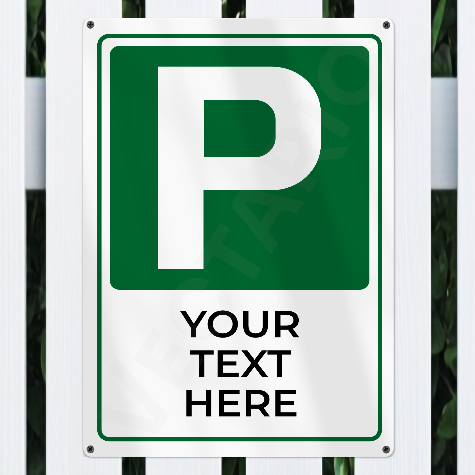 Personalised Parking Sign Aluminium Parking Sign - Image 4