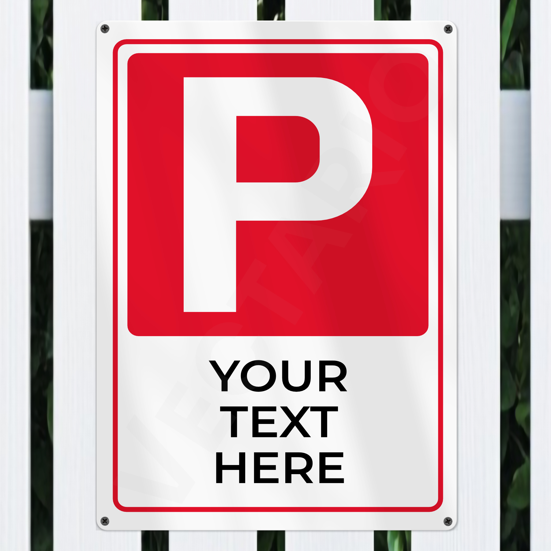 Personalised Parking Sign Aluminium Parking Sign - Image 3