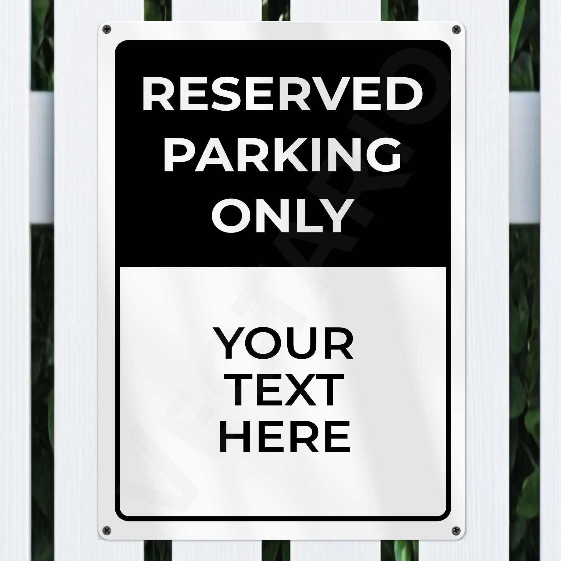 Personalised Reserved Parking Sign Aluminium Parking Sign - Image 2