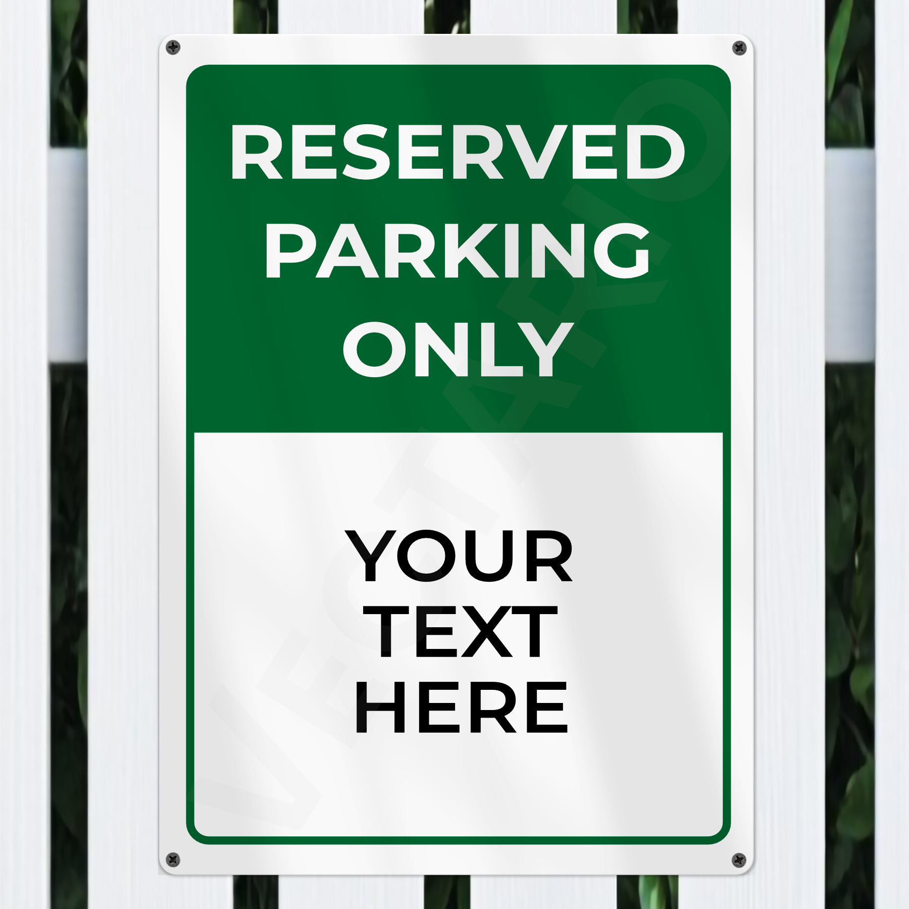 Personalised Reserved Parking Sign Aluminium Parking Sign - Image 4
