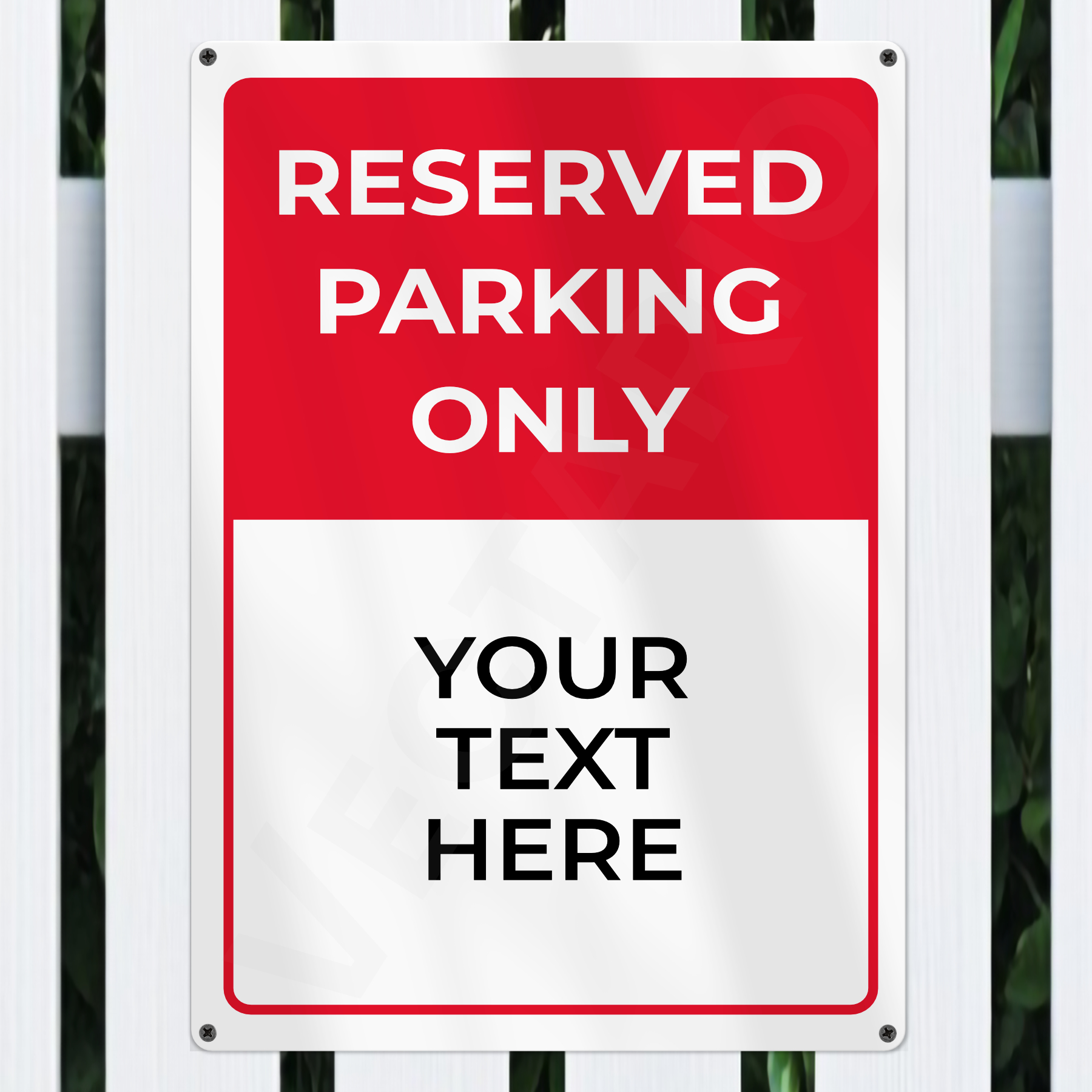 Personalised Reserved Parking Sign Aluminium Parking Sign - Image 3