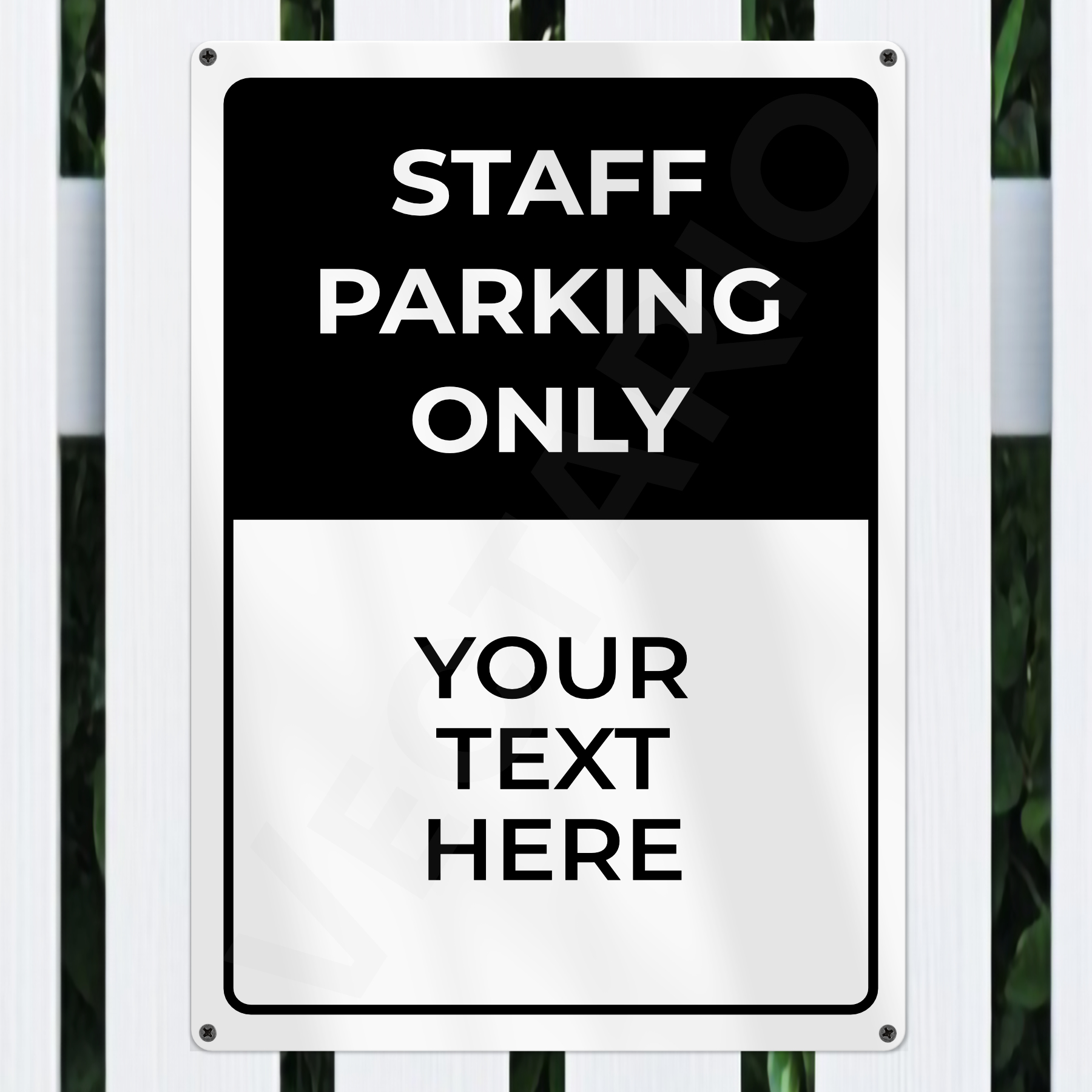 Personalised Reserved Parking Sign Aluminium Parking Sign - Image 5