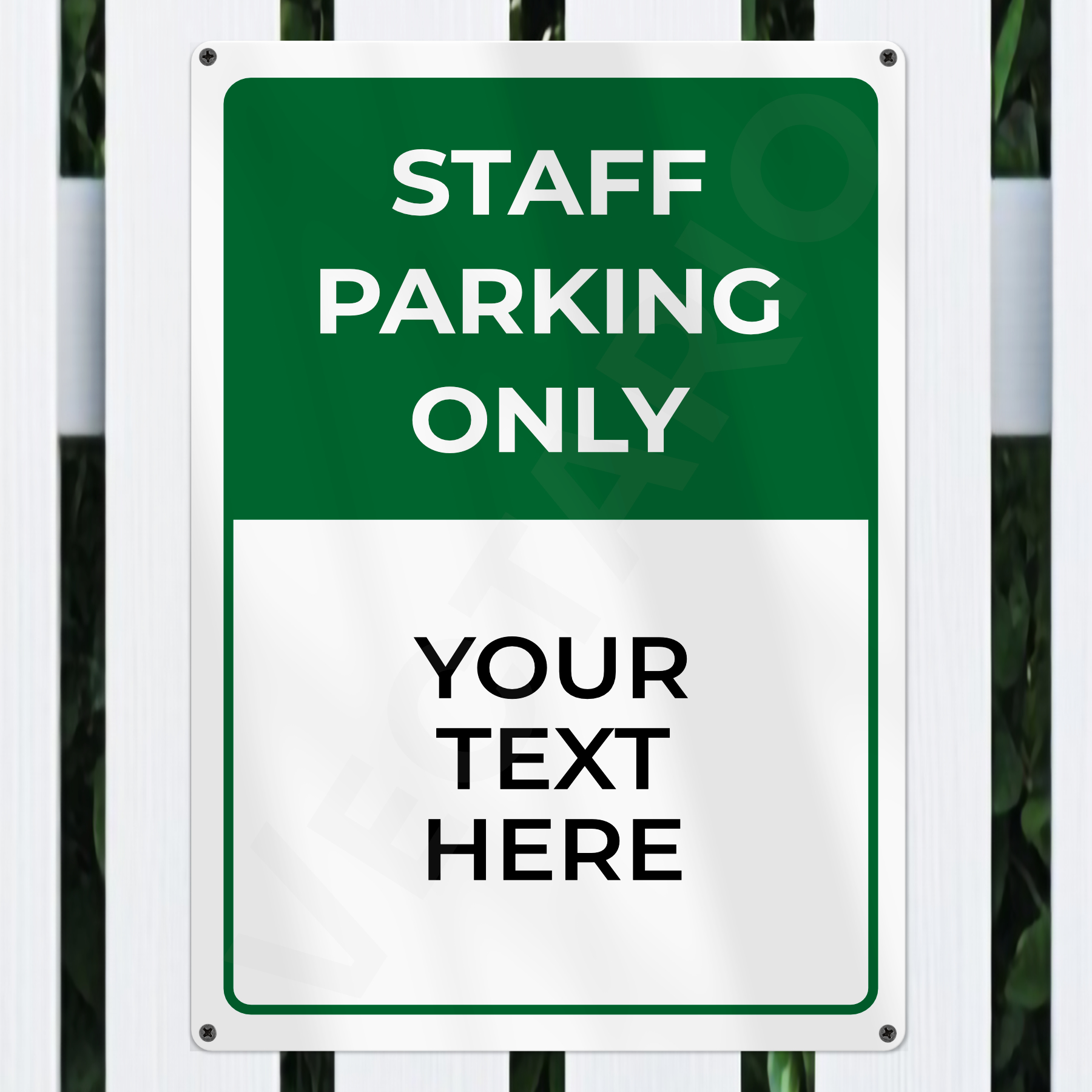Personalised Reserved Parking Sign Aluminium Parking Sign - Image 4