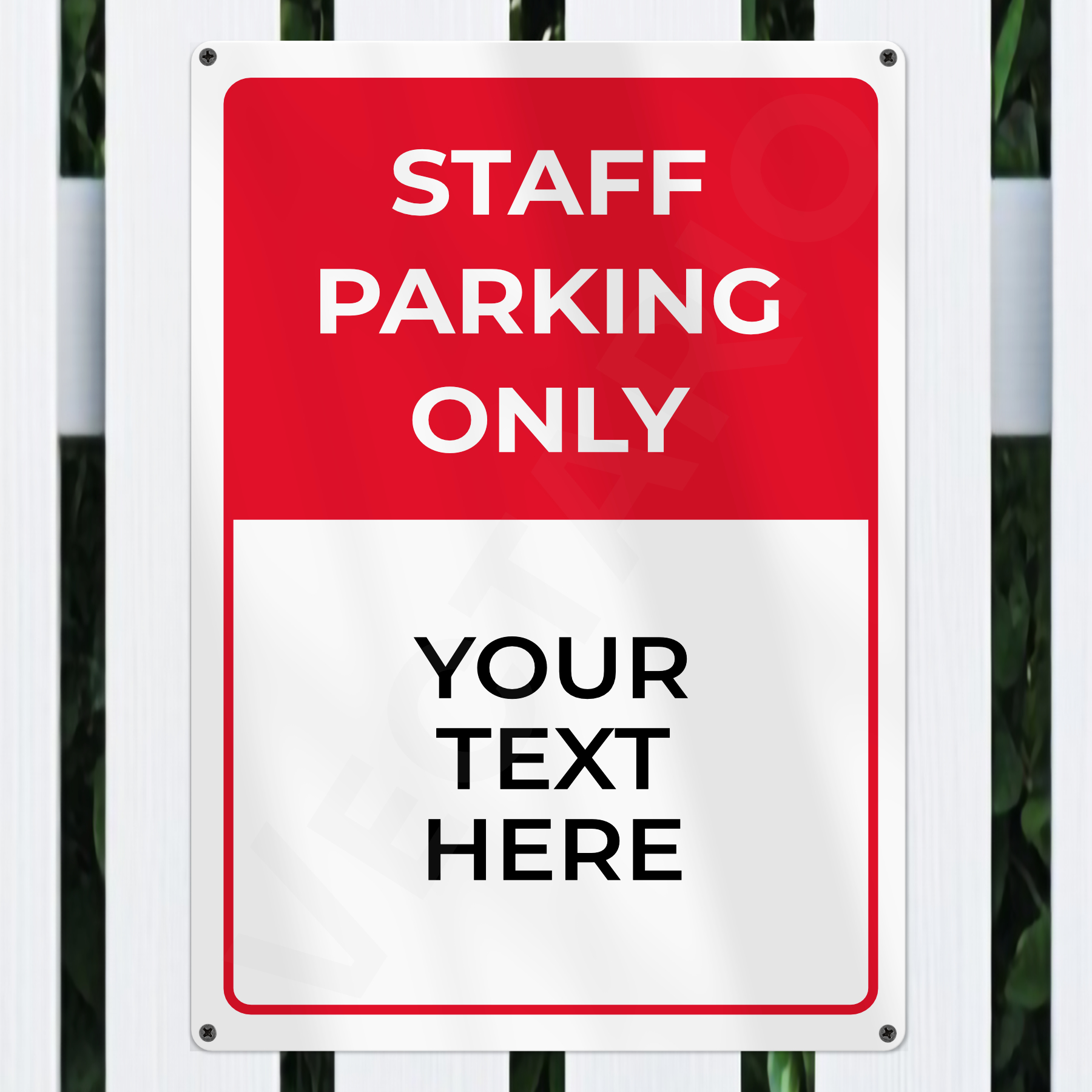 Personalised Reserved Parking Sign Aluminium Parking Sign - Image 3