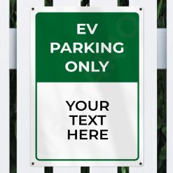 Alternative view of EV Parking Sign Aluminium Parking Sign