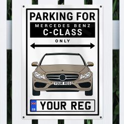 Alternative view of Mercedes Benz C-Class Personalised Aluminium Parking Sign