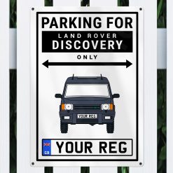 Alternative view of Land Rover Discovery 2 Personalised Aluminium Parking Sign