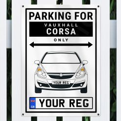 Vauxhall Corsa Personalised Aluminium Parking Sign - Image 5