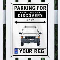 Land Rover Discovery 1 Personalised Aluminium Parking Sign - Image 4
