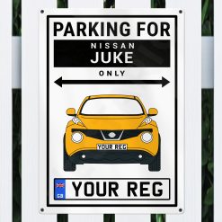 Alternative view of Nissan Juke Personalised Aluminium Parking Sign