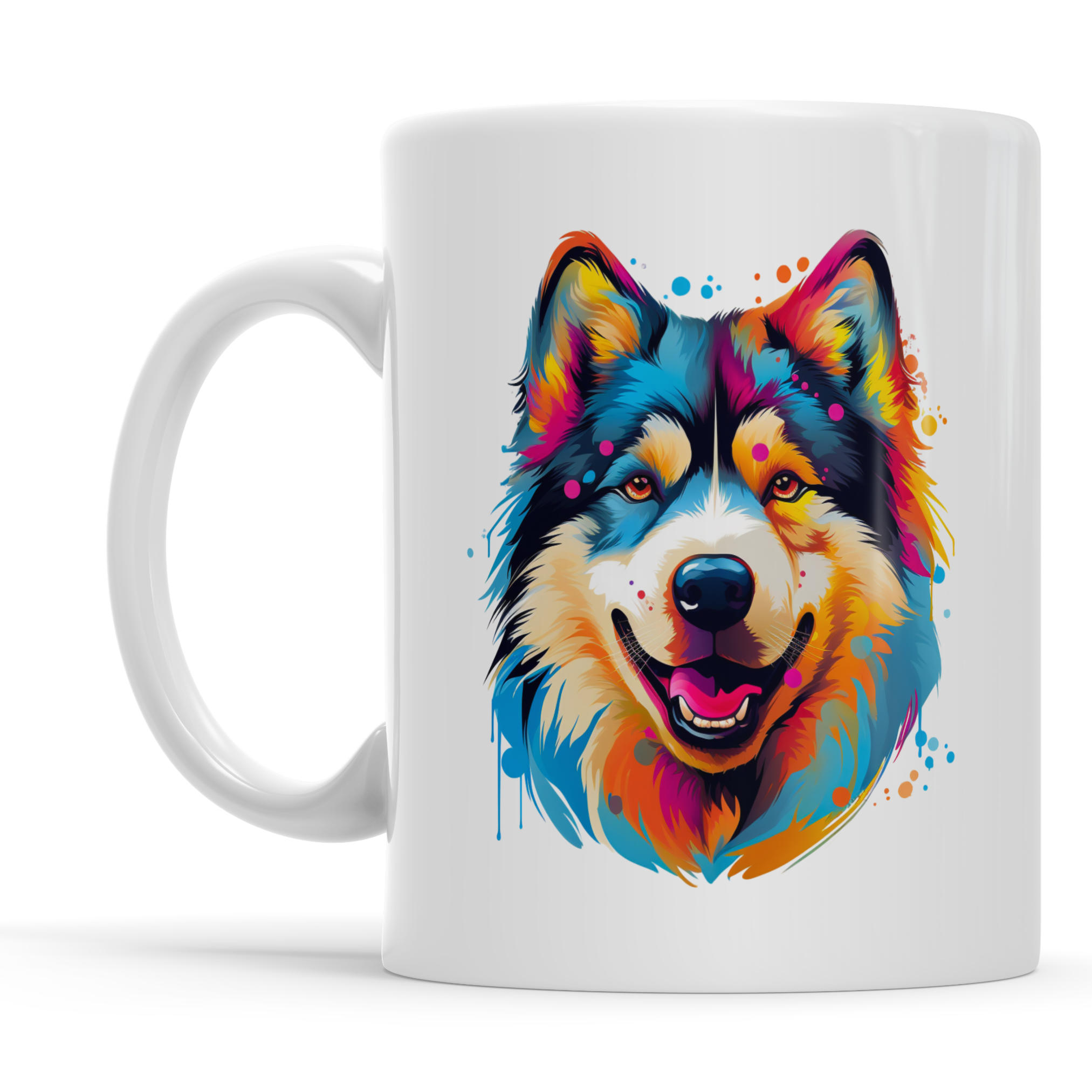 Personalised Alaskan Malamute Dog Mug Ceramic Coffee Mug Gift for Dog Lovers