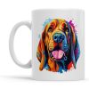 Personalised Bloodhound Dog Mug Ceramic Coffee Mug Gift for Dog Lovers