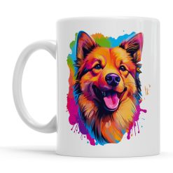 Personalised Finish Spitz Dog Mug Ceramic Coffee Mug Gift for Dog Lovers