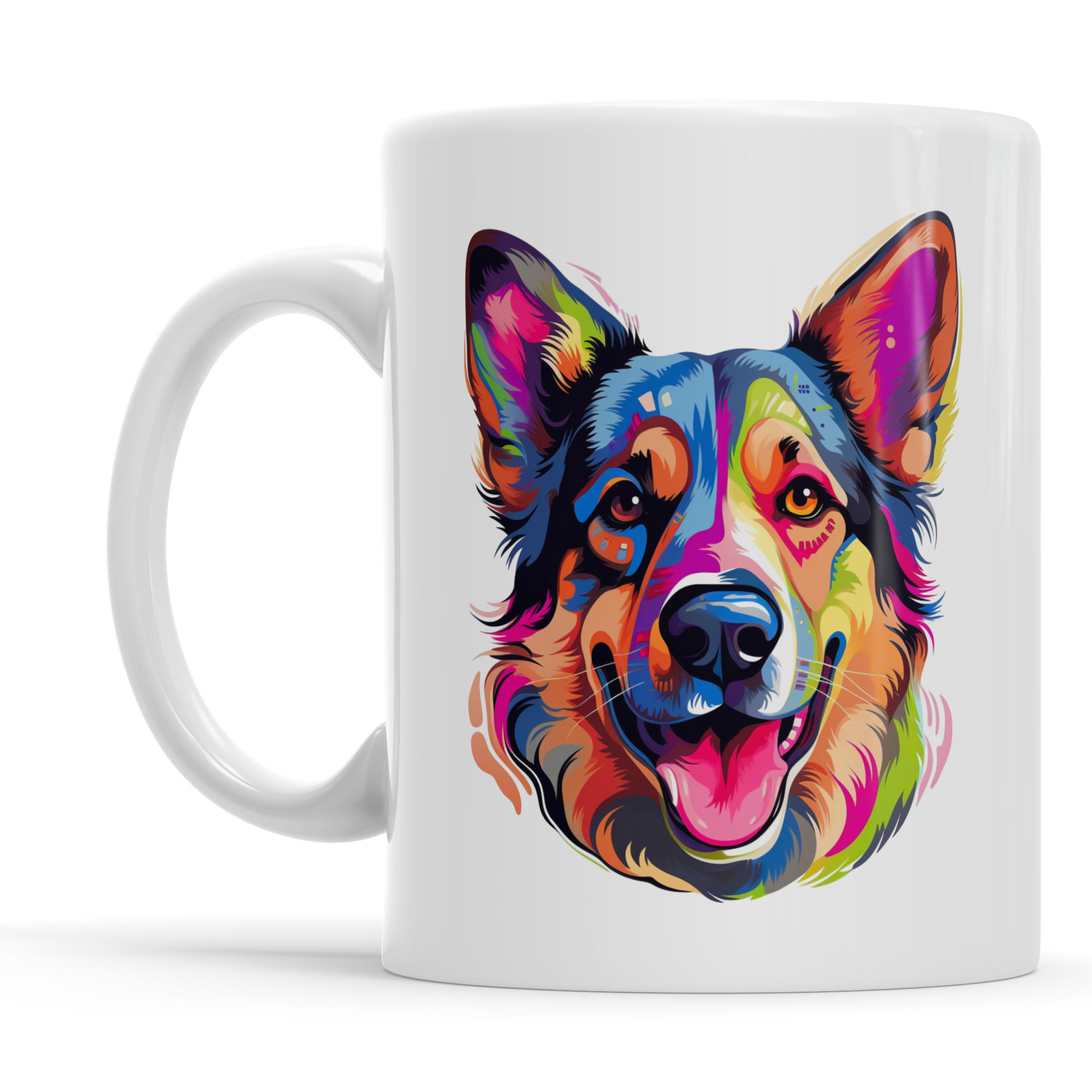 Personalised German Shepherd Dog Mug Ceramic Coffee Mug Gift for Dog Lovers