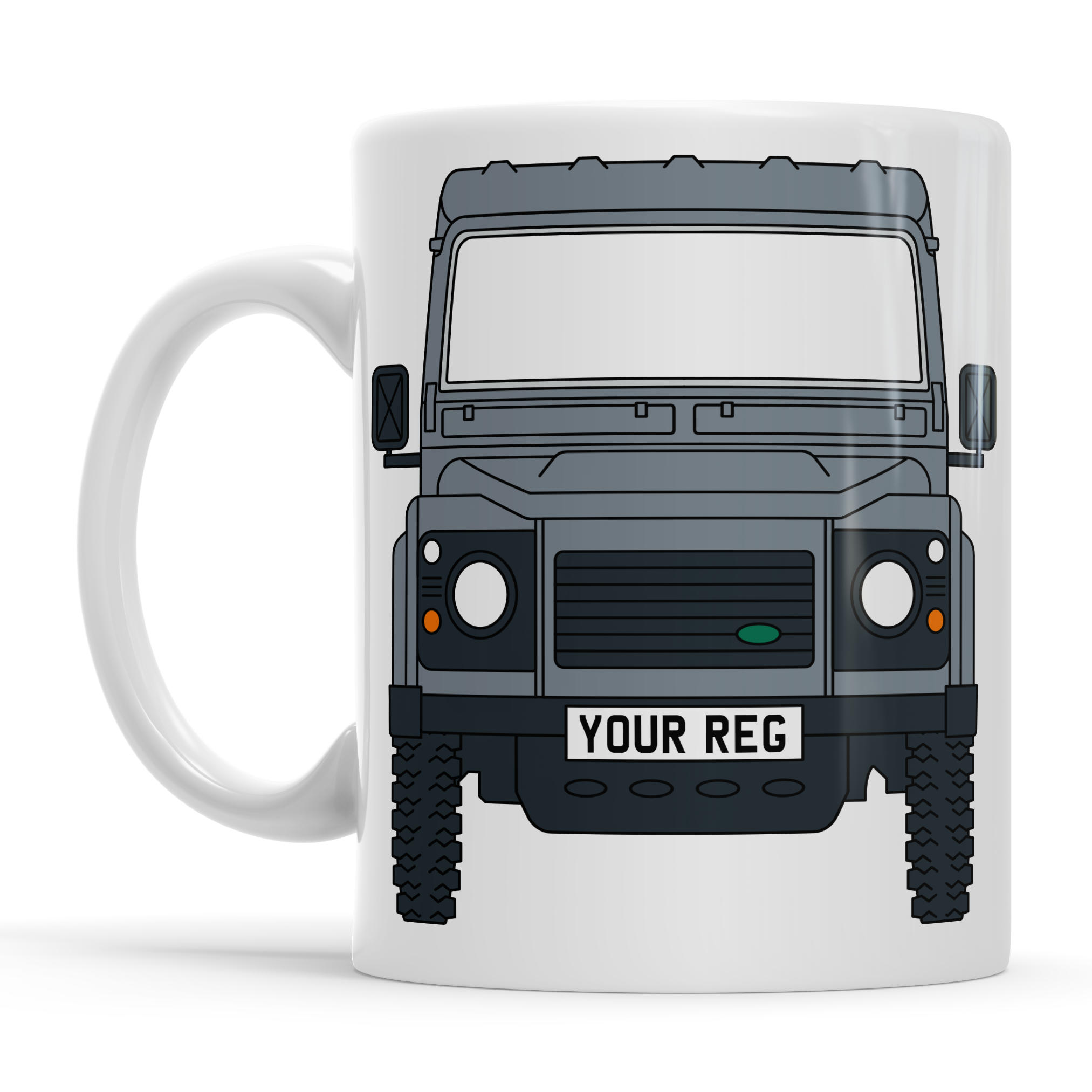 Land Rover Defender Ceramic Mug & Coaster Gift Set - Image 8