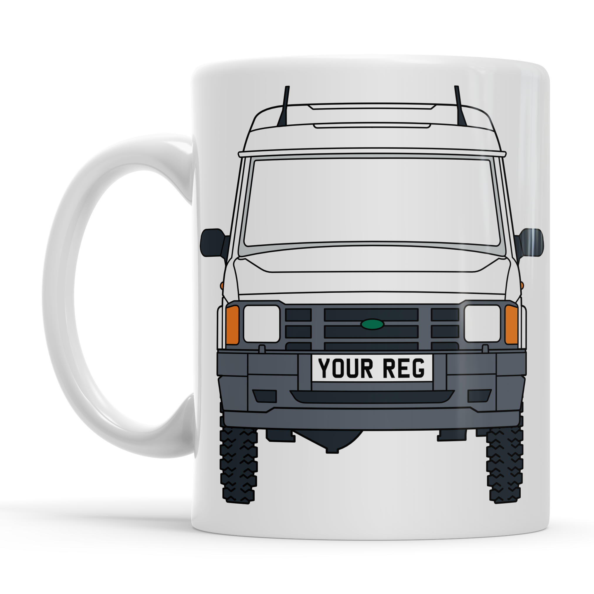 Land Rover Discovery 1 Personalised Ceramic Mug & Coaster Gift Set - Image 4